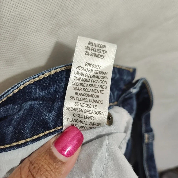 City Streets Denim Skinny Jeans Juniors Size 15 Blue Medium Wash Pockets - Picture 7 of 7